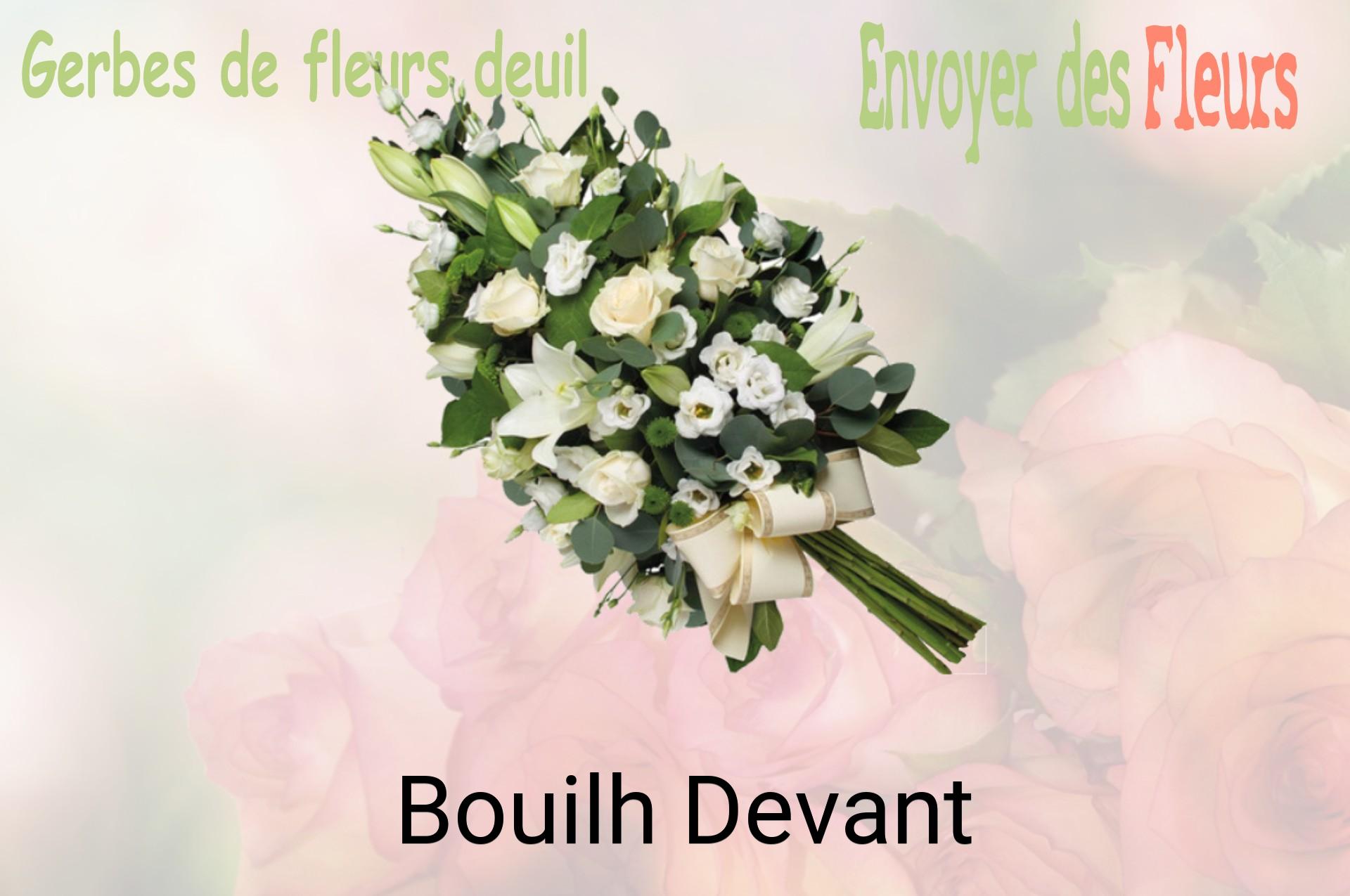 Gerbe de fleurs de deuil livrée à Bouilh-Devant